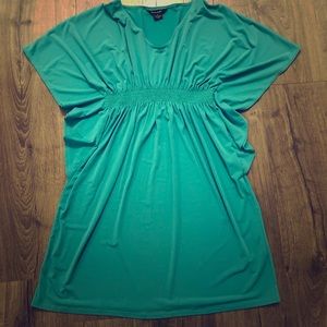 Women’s Aqua jersey elastic waist dress Medium